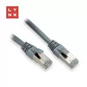 LYNX FTP povezovalni kabel Cat6, PVC, 0, 5m, siv (paket vsebuje 10 kosov)