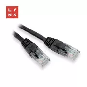 LYNX UTP povezovalni kabel Cat5e, PVC, CCA, 5 m, črn