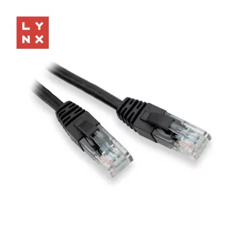 LYNX UTP povezovalni kabel Cat5e, PVC, CCA, 15 m, črn
