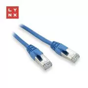 LYNX FTP povezovalni kabel Cat5e PVC, CCA, 0, 1m, modri (paket vsebuje 10 kosov)