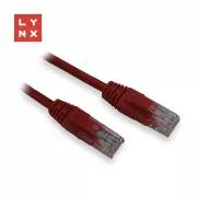 LYNX UTP povezovalni kabel Cat5e, PVC, CCA, 0, 3m, rdeč (paket vsebuje 10 kosov)