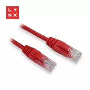 LYNX UTP povezovalni kabel Cat5e, PVC, CCA, 2 m, rdeč