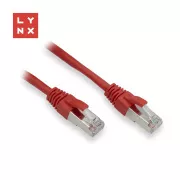 LYNX FTP povezovalni kabel Cat5e PVC, CCA, 0, 5m, rdeč (paket vsebuje 10 kosov)