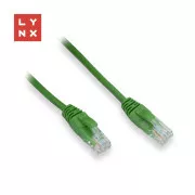LYNX UTP povezovalni kabel Cat5e, PVC, CCA, 1m, zelen (paket vsebuje 10 kosov)