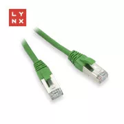 LYNX FTP povezovalni kabel Cat5e PVC, CCA, 1m, zelen (paket vsebuje 10 kosov)