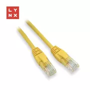 LYNX UTP povezovalni kabel Cat5e, PVC, CCA, 5m, rumena barva
