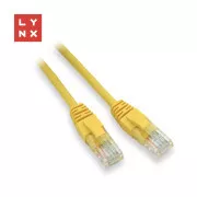 LYNX UTP povezovalni kabel Cat5e, PVC, CCA, 7 m, rumena barva