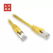 LYNX FTP povezovalni kabel Cat5e PVC, CCA, 1m, rumen (paket vsebuje 10 kosov)
