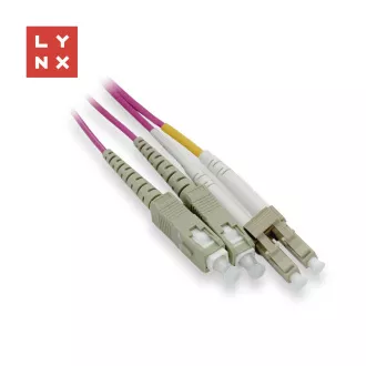 LYNX obojestranski povezovalni kabel MM, OM4, LC/SC, 50/125µm, 2m