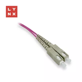 LYNX obojestranski povezovalni kabel MM, OM4, SC/SC, 50/125µm, 15m