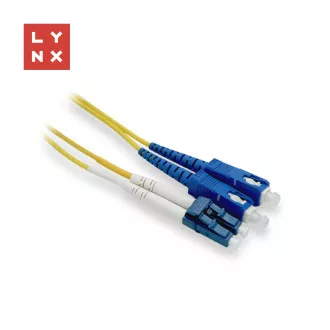 LYNX obojestranski povezovalni kabel SM, OS2, LC/SC, 9/125µm, 1m