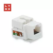 LYNX keystone UTP Cat5e, 90 stp., bela