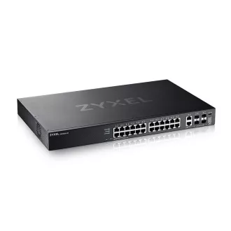 Zyxel XGS2220-30, stikalo za dostop L3, 24x1G RJ45 2x10mG RJ45, 4x10G SFP  Uplink, vključno z 1 letom NebulaFlex Pro