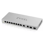 Zyxel XGS1210-12 12-priključno gigabitno spletno upravljano stikalo, 8x gigabitni RJ45, 2x 2, 5GbE RJ45, 2x SFP