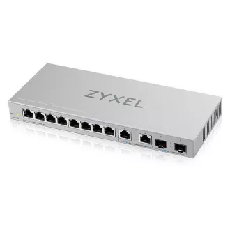 Zyxel XGS1210-12 12-priključno gigabitno spletno upravljano stikalo, 8x gigabitni RJ45, 2x 2, 5GbE RJ45, 2x SFP