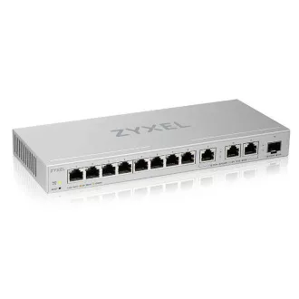 Zyxel XGS1250-12 v2, 12-priključno gigabitno spletno upravljano namizno stikalo z 8 priključki 1G   3 priključki MultiGig 1/2,5/5/10G   1 priključek SFP