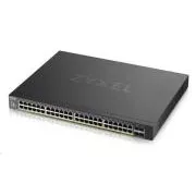 Zyxel XGS1935-52HP, 52 vrat Lite-L3 Smart upravljano stikalo PoE, 48x Gigabit PoE in 4x 10G SFP , hibridni način