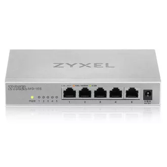 Zyxel XMG-105 5 priključkov 2, 5G   1 SFP  MultiGig nevodeno namizno stikalo