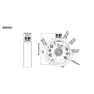 HIKVISION DS-1280ZJ-DM46, nosilec za kamero HIKVISION DS-1280ZJ-DM46, nosilec za kamero