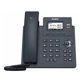 Telefon IP Yealink SIP-T31G, 2, 3" 132x64 grafičnih pik, 2x RJ45 10/100/1000, PoE, 2x SIP, z adapterjem