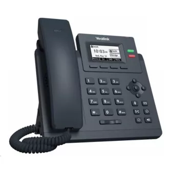 Telefon IP Yealink SIP-T31P, 2, 3" 132x64 grafičnih pik, 2x RJ45 10/100, PoE, 2x SIP, z adapterjem