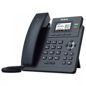 Telefon IP Yealink SIP-T31P, 2, 3" 132x64 grafičnih pik, 2x RJ45 10/100, PoE, 2x SIP, z adapterjem