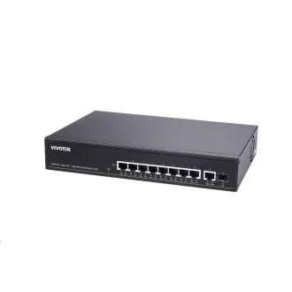 Vivotek stikalo PoE AW-GEL-105A-110, 8xGE PoE (802.3af/at/bt, proračun PoE 110 W), 1xGbE RJ-45, 1xSFP 100M/1G