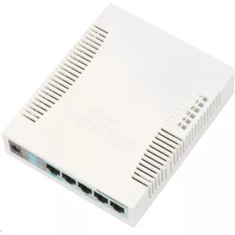 MikroTik RouterBOARD RB260GS (CSS106-5G-1S), procesor Taifatech TF470, zmogljivo nastavljivo stikalo, 5x LAN, 1xSFP reža