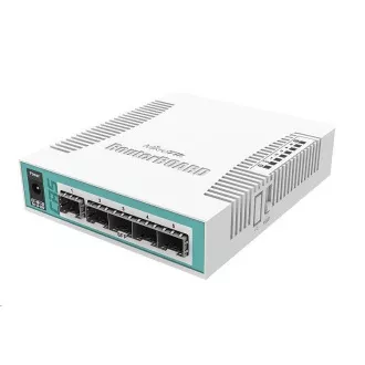 MikroTik Cloud Router Switch CRS106-1C-5S, 400MHz CPU, 128MB RAM, 1xGLAN/SFP, 5xSFP reža, vključ. licenco L5