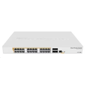 MikroTik Cloud Router Switch CRS328-24P-4S RM, 800MHz CPU, 512MB RAM, 24xLAN, 4xSFP  reža, vključno z L5