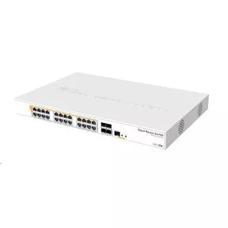 MikroTik Cloud Router Switch CRS328-24P-4S RM, 800MHz CPU, 512MB RAM, 24xLAN, 4xSFP  reža, vključno z L5