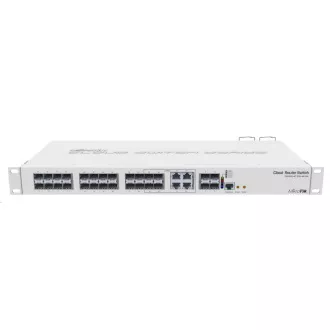 MikroTik Cloud Router Switch CRS328-4C-20S-4S RM, 800MHz CPU, 512MB RAM, 20x SFP, 4x SFP , 4x LAN combo, vključno z L5