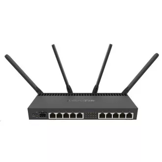 MikroTik RouterBOARDRB RB4011iGS 5HacQ2HnD-IN, štirijedrni procesor 1,4 GHz, 1 GB RAM, 10xLAN, 1x SFP , Wi-Fi 2,4 5 GHz (2033 Mb/s), L5