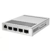 MikroTik Cloud Router Switch CRS305-1G-4S IN, dvojni zagon (SwitchOS, RouterOS), 800MHz, 512MB RAM, 4xSFP , vključno z L5