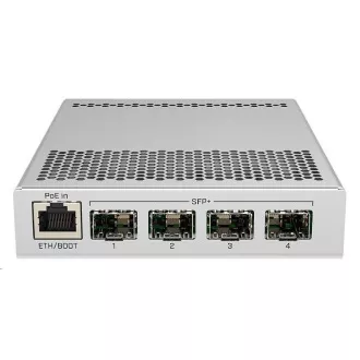 MikroTik Cloud Router Switch CRS305-1G-4S IN, dvojni zagon (SwitchOS, RouterOS), 800MHz, 512MB RAM, 4xSFP , vključno z L5