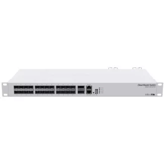 MikroTik Cloud Router Switch CRS326-24S 2Q RM, 650MHz CPU, 64MB, 1x10/100, 24x10G, 2x40G, USB incl. L5