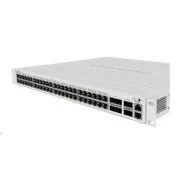 MikroTik Cloud Router Switch CRS354-48P-4S 2Q RM, 650MHz CPU, 64MB, 1x10/100, 48xGLAN(PoE), 4xSFP , 2xQSFP, vključ. L5