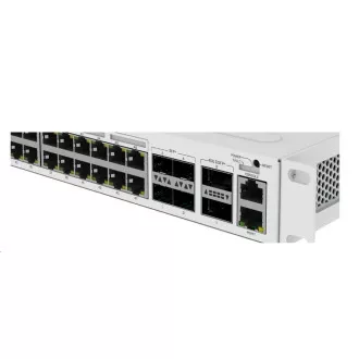 MikroTik Cloud Router Switch CRS354-48P-4S 2Q RM, 650MHz CPU, 64MB, 1x10/100, 48xGLAN(PoE), 4xSFP , 2xQSFP, vključ. L5