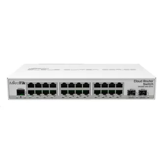 MikroTik Cloud Router Switch CRS326-24G-2S IN, 800MHz CPU, 512MB RAM, 24xLAN, 2x SFP , vključno z Licenco L5