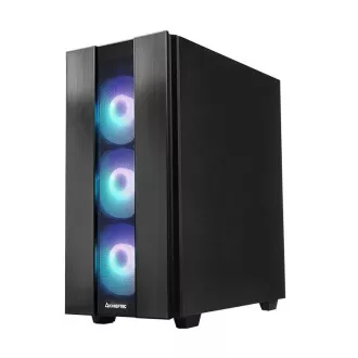 Ohišje CHIEFTEC HUNTER 2, ATX, 1x USB-C, 1x USB 3.1, 4x 120mm ventilator ARGB, vozlišče ARGB, črno Ohišje CHIEFTEC HUNTER 2, ATX, 1x USB-C, 1x USB 3.1, 4x 120mm ventilator ARGB, vozlišče ARGB, črno