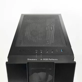 Ohišje CHIEFTEC HUNTER 2, ATX, 1x USB-C, 1x USB 3.1, 4x 120mm ventilator ARGB, vozlišče ARGB, črno Ohišje CHIEFTEC HUNTER 2, ATX, 1x USB-C, 1x USB 3.1, 4x 120mm ventilator ARGB, vozlišče ARGB, črno