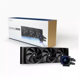 CHIEFTEC Iceberg 360 Dark CPU vodno hlajenje, 3x120mm, ARGB vodni blok, LGA1851, AM5, črna