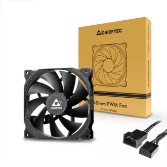 CHIEFTEC ventilator ZF-1425PWM, 140mm, PWM, črn