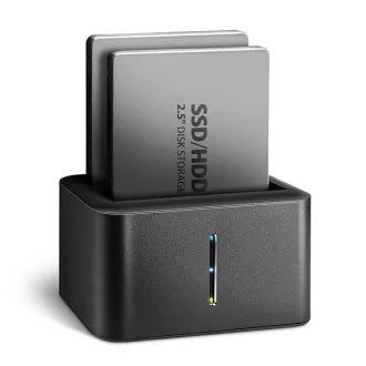 AXAGON ADSA-D25, USB 3.2 Gen 1 - 2x SATA 6G 2,5" SSD/HDD CLONE MINI priklopna postaja AXAGON ADSA-D25, USB 3.2 Gen 1 - 2x SATA 6G 2,5" SSD/HDD CLONE MINI priklopna postaja