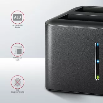 AXAGON ADSA-D25, USB 3.2 Gen 1 - 2x SATA 6G 2,5" SSD/HDD CLONE MINI priklopna postaja AXAGON ADSA-D25, USB 3.2 Gen 1 - 2x SATA 6G 2,5" SSD/HDD CLONE MINI priklopna postaja