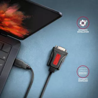 AXAGON ADS-1PSN, USB-A 2.0 na RS-232 DB9-M Prolific serijski adapter / kabel 1,5 m AXAGON ADS-1PSN, USB-A 2.0 na RS-232 DB9-M Prolific serijski adapter / kabel 1,5 m