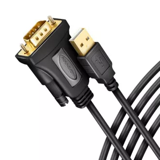 AXAGON ADS-1PQN, USB-A 2.0 - serijski RS-232 DB9-M FTDI adapter / kabel 1,5 m AXAGON ADS-1PQN, USB-A 2.0 - serijski RS-232 DB9-M FTDI adapter / kabel 1,5 m