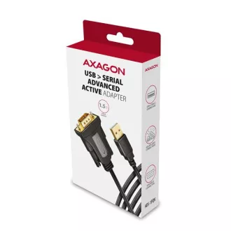 AXAGON ADS-1PQN, USB-A 2.0 - serijski RS-232 DB9-M FTDI adapter / kabel 1,5 m AXAGON ADS-1PQN, USB-A 2.0 - serijski RS-232 DB9-M FTDI adapter / kabel 1,5 m