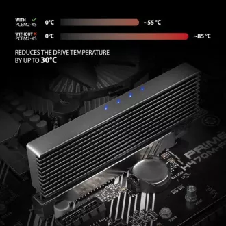 AXAGON PCEM2-XS, adapter za režo PCIe x16 - M.2 NVMe M-key, ohišje z radiatorjem za pasivno hlajenje AXAGON PCEM2-XS, adapter za režo PCIe x16 - M.2 NVMe M-key, ohišje z radiatorjem za pasivno hlajenje