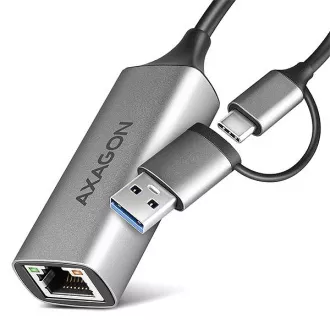 AXAGON ADE-TXCA, USB-C USB-A 3.2 Gen 1 - Gigabitna Ethernet omrežna kartica, Asix AX88179, samodejna namestitev AXAGON ADE-TXCA, USB-C USB-A 3.2 Gen 1 - Gigabitna Ethernet omrežna kartica, Asix AX88179, samodejna namestitev